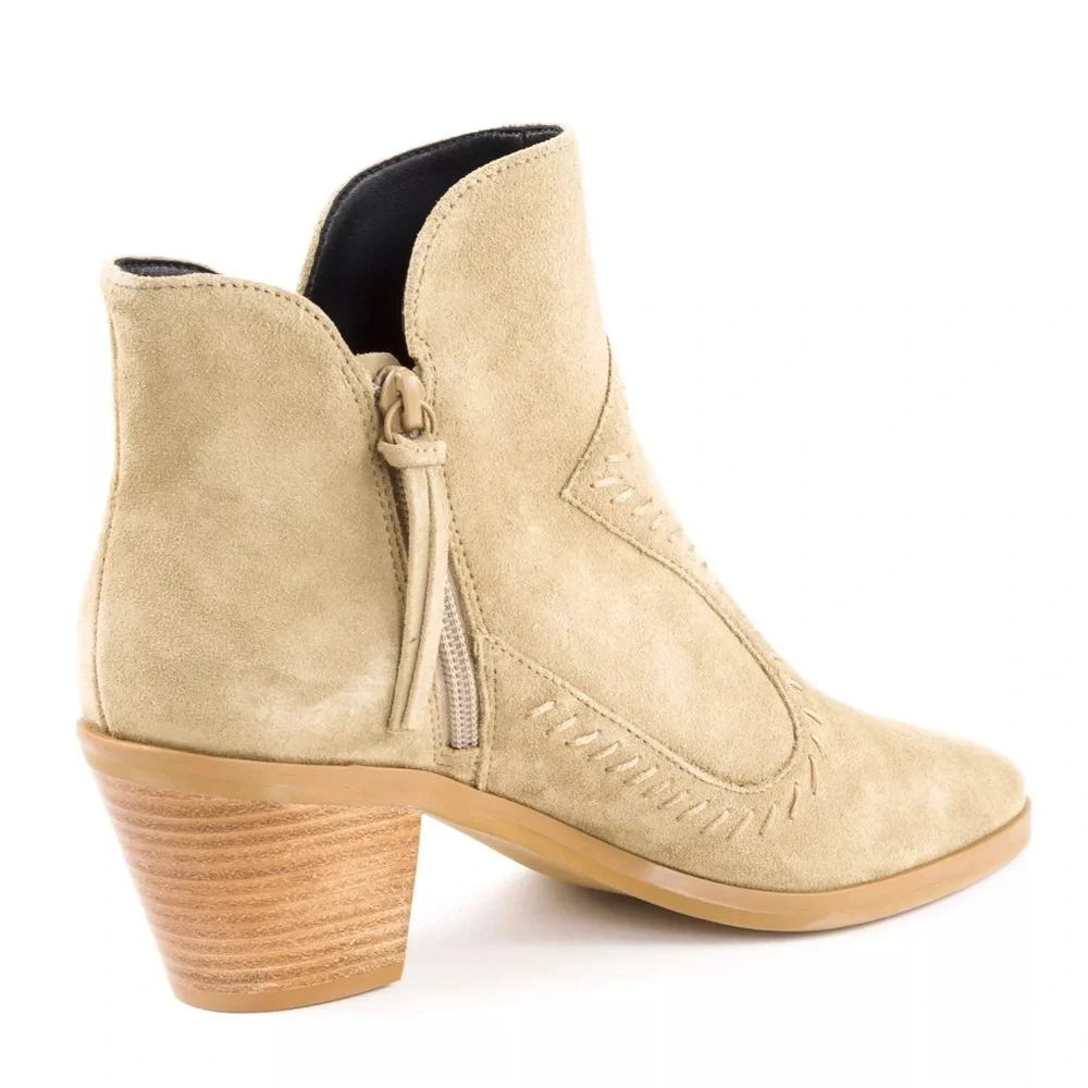 REBECCA MINKOFF Women's 6.5 Lulu Suede Ankle Boots